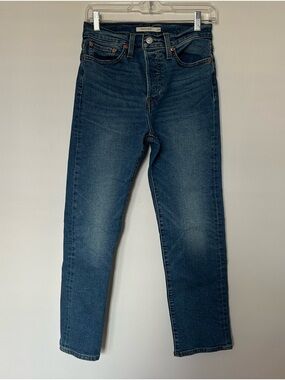 Levi's Women's Dark Blue Straight-Leg Jeans